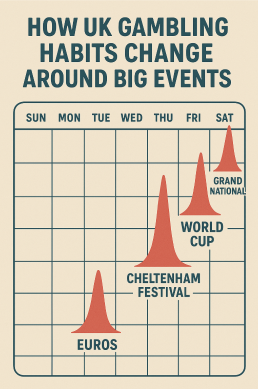 An AI-generated image depicting the changes in gambling habits during big events.