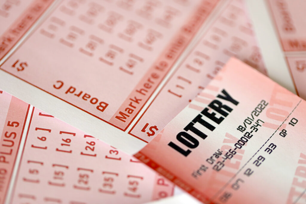 A photo of a lottery ticket.